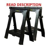 Stanley 33x27x4 Folding Sawhorse 1000 lb cap