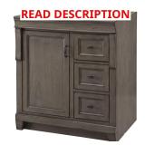 Naples 30"W Bath Vanity Cabinet Grey