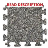 18 in. x 18 in. Rubber Gym Flooring Tiles