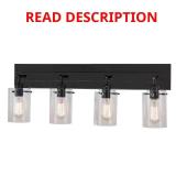 Regan 29.13 in. 4-Light Espresso Vanity Light, br