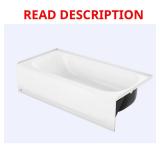 Bootz White Bathtub 14.25H x 30W x 60L