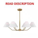 Burke 6-Light Satin Brass Chandelier