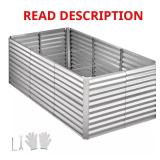 Galvanized Rectangular Raised Garden Bed