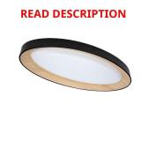 32 in. Matte Black Oval LED Light 42W