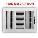 Everbilt 12x8 3-Way Steel Register White