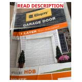 Steel Panel Garage Door, 8x7 White
