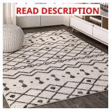 Aksil Moroccan Beni Souk Rug 8x10, Black