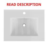 24 in. White Ceramic Undermount Sink