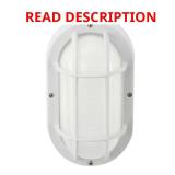 White LED Outdoor Bulkhead Light, CCT 3k-5k
