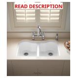 KOHLER Hartland 33x22 Cast Iron Sink