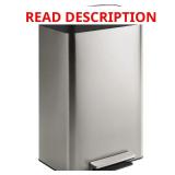 13-Gallon Stainless Steel Step Trash Can