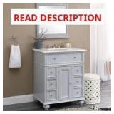 HDC Hampton Harbor 28x22 in Wall Shelf