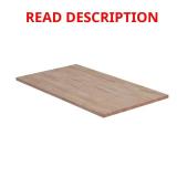 6 ft. L x 39 in. D Hevea Block Countertop