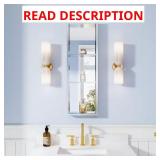 Polished Aluminum Medicine Cabinet, 12x36"