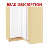 Shaker 28.5W Corner Cabinet, Satin White