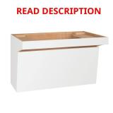 Courland 36x22x24 Shaker Plumb Skirt White