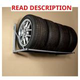 48 in. W Adjustable Folding Garage Tire Rack