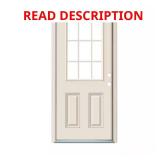 36x80 9 Lite Fiberglass Prehung Left Door