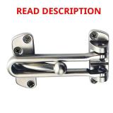 Satin Nickel Door Security Guard