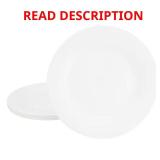 White Shadow 6-Piece Opal Glass Plates
