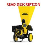 3 in. Dia 224 cc 2-in-1 Wood Chipper/Shredder