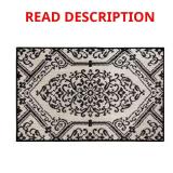 Cafe Jardin Black Kitchen Mat 23.6x35.4 in