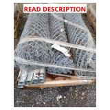 Skid with fencing, poles and shower base