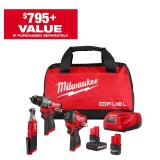 M12 FUEL 12V Drill/Impact/Ratchet Kit