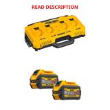 DeWalt 20V MAX 4-Bay Charger + 2x 6Ah Batteries