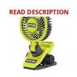 RYOBI USB Lithium Cordless Clamp Fan (Tool)