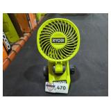 Ryobi 12V USB Clamp Fan, Tool Only