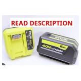Ryobi 40V 6Ah Lithium Ion Battery With Charger