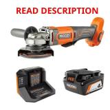 18V Cordless 4.5 in Angle Grinder Kit, 4.0Ah