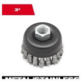 3 in. Stainless Steel Knot Wire Cup Brush