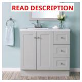 Glacier Bay 37" Single Sink Vanity Top