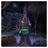 8 ft Wicked Woods Animated LED Witch