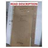 Single glass sliding doors set tempered glass