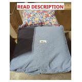 Blue Patio Cushions w/ Pillows