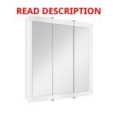 White 30-3/16x29 Framed Cabinet