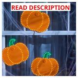 10 in Halloween LED Pumpkins 3-Pack L2