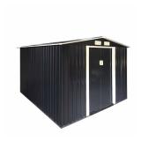 6ft x 8ft Galvanized Apex Roof Metal Shed
