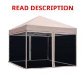 8 ft x 8 ft Pop-up Canopy Tent with Netting