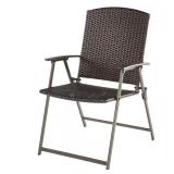 Folding Wicker Outdoor Dining Chair