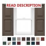 Mid America Raised Panel Shutters 14 3/4" 3 sets
