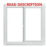 Vinyl Window 23.5x23.5 Left Slider, White