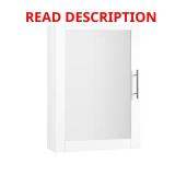Savannah 18x26x6 Mirrored Cabinet White