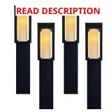 Black LED Outdoor Solar Pathway Lights (4)