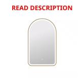 24 in. W x 40 in. H Arch LED Wall Mirror