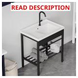 Branson 28 in. Vitreous Sink with Cabinet