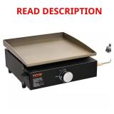 Portable Flat Top Griddle 16.9" 1-Burner Grill